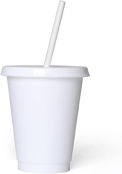 16 oz Reusable White Plastic Cups - Image 8