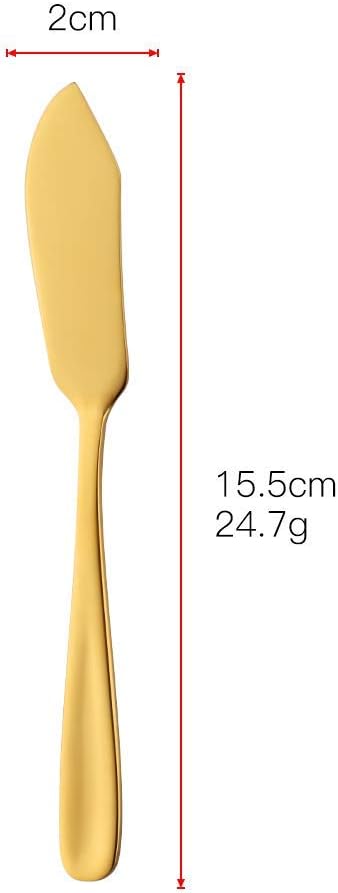 Buyer Star Cheese Butter Knife, Stainless Steel 6" Mini Desert Knives, - Image 7