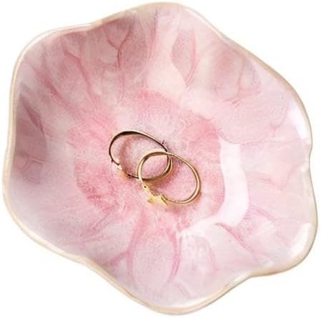 JAMEND CLXP Lotus Leaf Shape Decorative Ring Tray, Small Key Bowl, Ceramic - Image 8