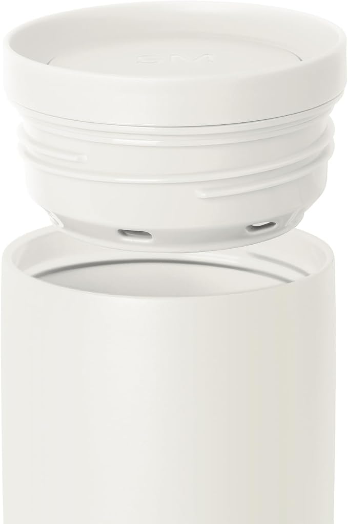 Simple Modern Insulated Travel Coffee Mug 360° Lid | 16oz | Cream | Voyager - Image 7