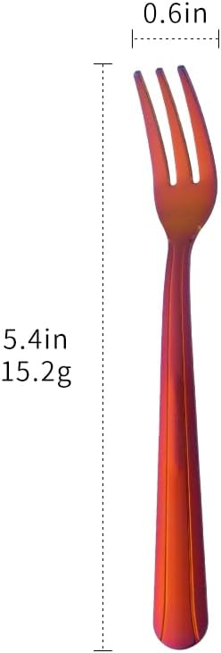 Oyster Fork Set of 12, 5.4 Inch Stainless Steel Cocktail Forks, 3 Tines Mini - Image 7