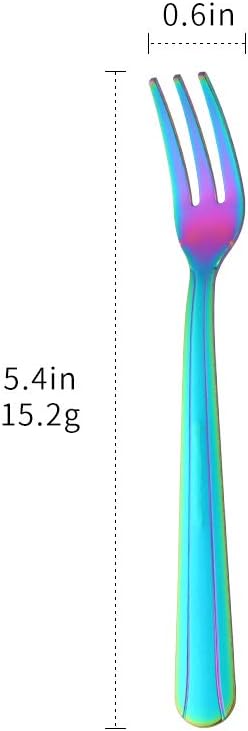 Oyster Fork Set of 12, 5.4 Inch Stainless Steel Cocktail Forks, 3 Tines Mini - Image 7