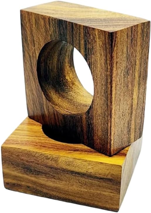 Handmade Wooden Square Napkin Ring Made by Artisan Beautifully Crafted and - Image 3