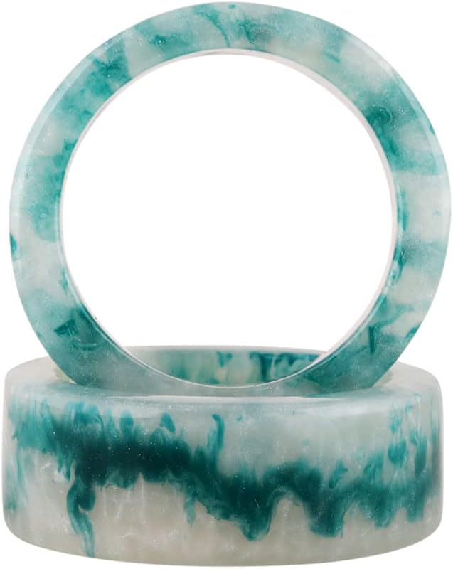 ALPHA Living HOME Epoxy Resin Napkin Rings -Set of 12 Colorful Napkin Ring - Image 9