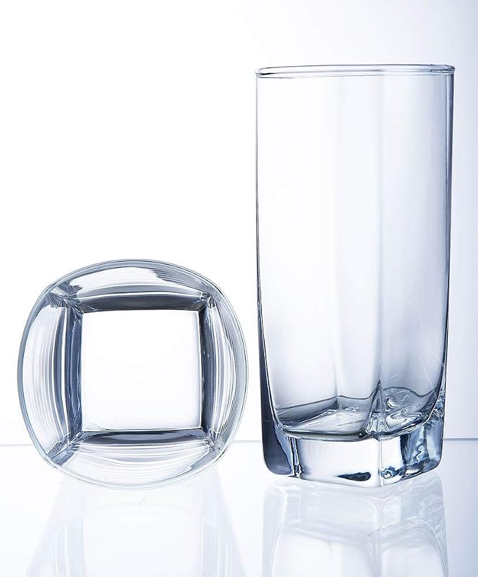 Everyday Drinking Glasses Set of 8 Drinkware Kitchen Glasses - Image 9