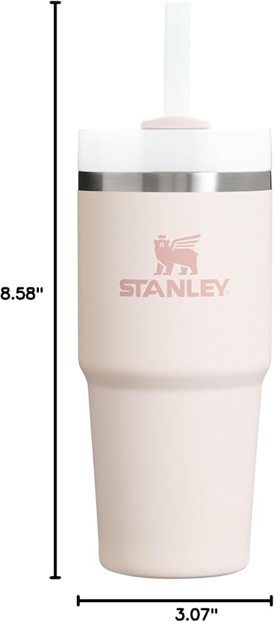 STANLEY Quencher H2.0 Flow State Tumbler, 14 oz, Rose Quartz 2.0 | Straw and - Image 10