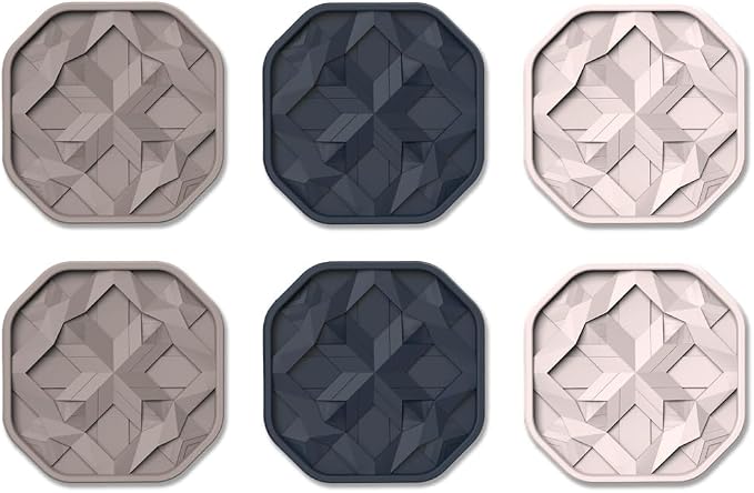 UMIRRO Silicone Drink Cup Coasters Set of 6 - Image 6