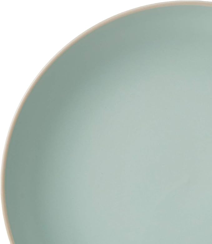 Gibson Home Rockaway Dinnerware, Teal Matte, Service - Image 8