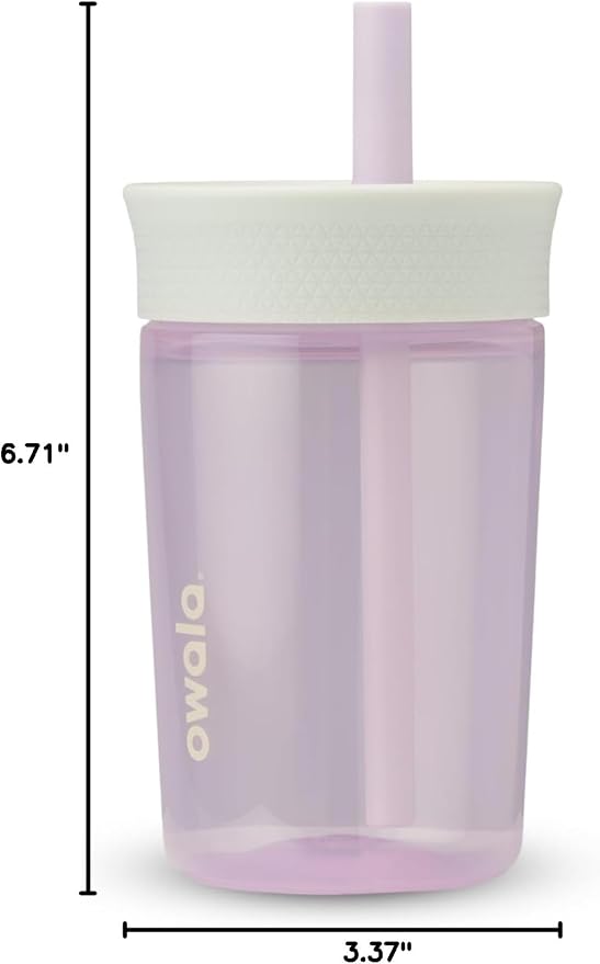 Owala Tumbler Kids Plastic Water Bottle 15 oz Unicorn | Spill-Resistant Lid | - Image 6
