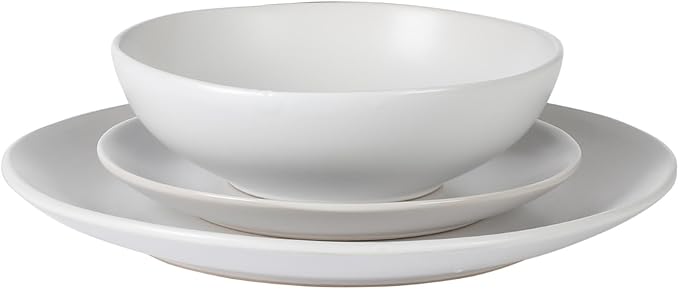 Gibson Home Bethel 18 Piece Plates and Bowls Ceramic Stoneware Organic Shape - Image 6