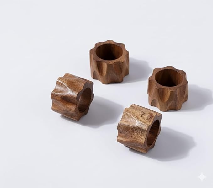 Napkin Rings Set of 12 for Dinner Parties, Weddings Receptions, Family - Image 7