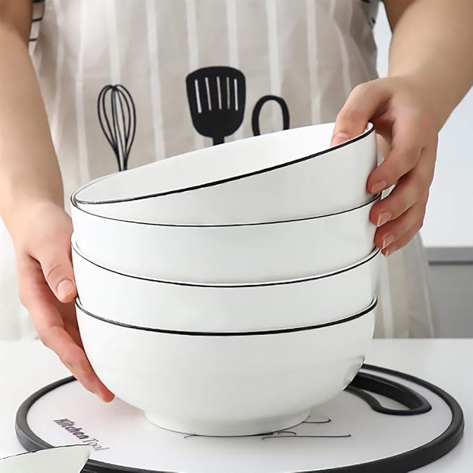 Hesen 40 Ounce Large Soup Bowls, Large Cereal Bowls, Large Pho Bowls, Durable - Image 7