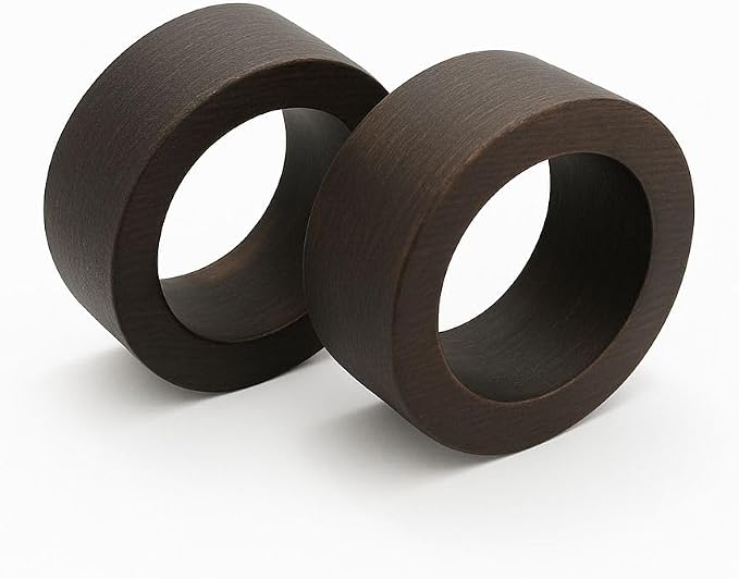 Handmade Wooden Napkin Ring Made by Artisan Beautifully Crafted and Designed in - Image 7