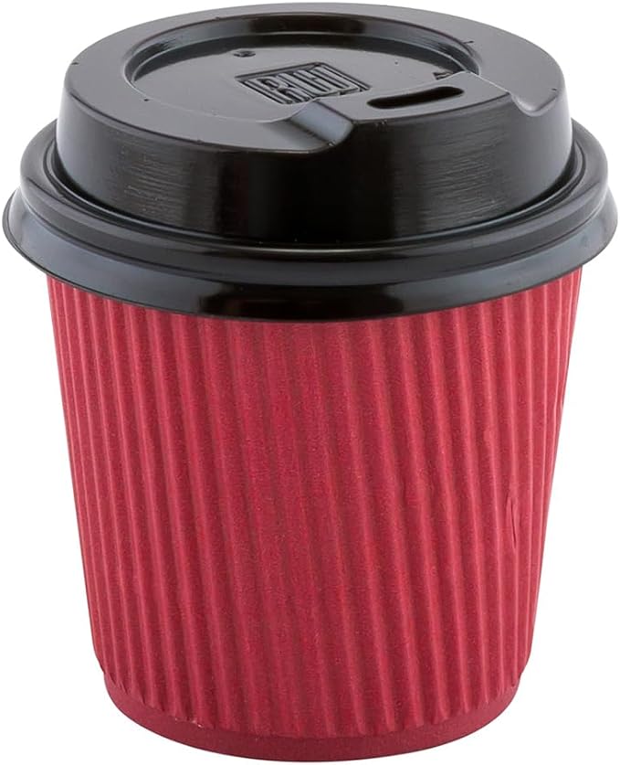 4 oz Crimson Paper Coffee Cup - Image 8