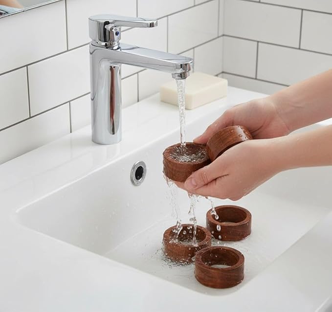 Wood Napkin Rings Set of 12 Napkin Holders Buckles - Image 9