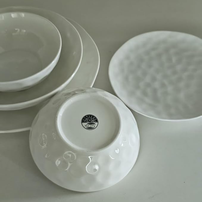 HOMBENE 8 Inch Pasta and Salad Bowls, Serving and Soup Bowl Set, Microwave Safe - Image 7