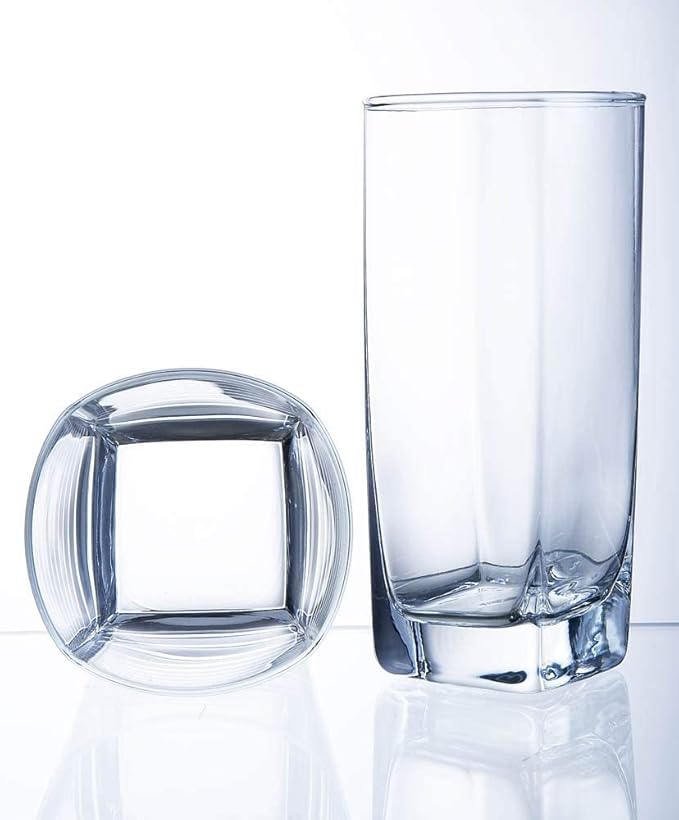 Le'raze Collins Everyday Drinking Glasses Set of 16 Drinkware Kitchen Glasses - Image 9