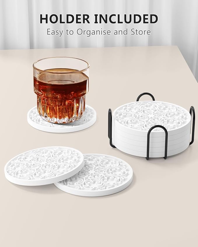 Drink Coasters, Coasters Set of 6 - Image 7
