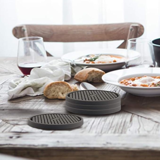 ME.FAN Silicone Coasters Thickened Drink Coasters - Image 9