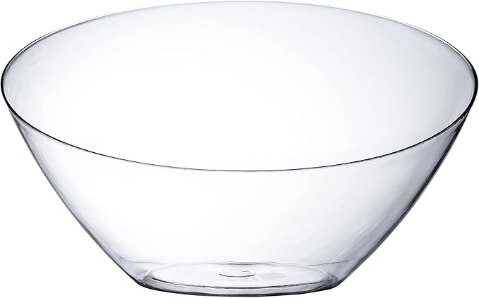 5 Pack White Angled Plastic Serving Bowl Disposable - Image 9