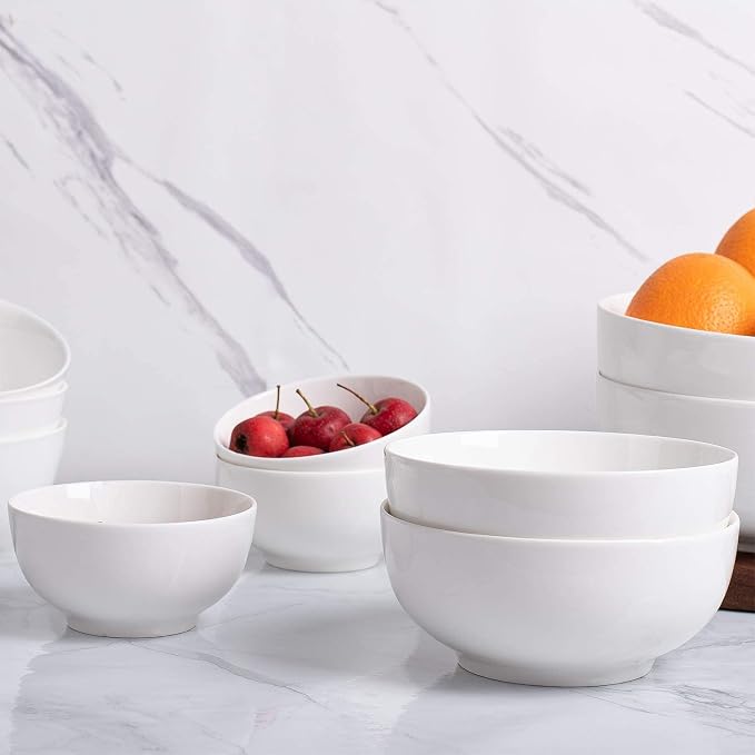 DELLING 10 Oz Porcelain Bowls Set of 6 - Image 6