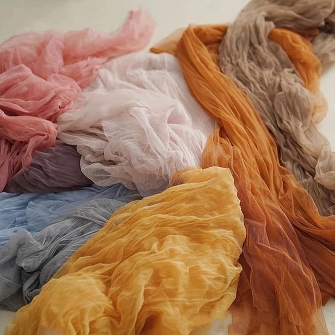 Coffee Cheesecloth Table Runner Cheese Cloth Wedding Birthday Party Decor | - Image 5
