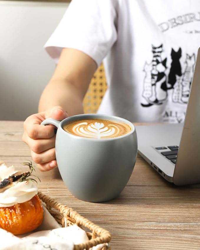 Coffee Mugs Set of 4, 16 oz Ceramic Coffee Cups - Image 7