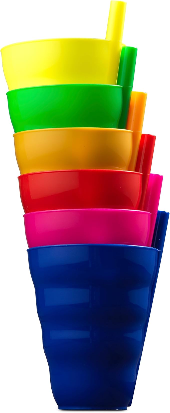 JoyServe 10 Oz Kids Straw Cups BPA-Free Stackable Drink Tumblers | Built-In - Image 8