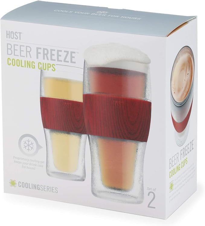 Host Freeze, Frozen Mugs, Freezable Pint Set, Beer Keep Your Drinks Cold - Image 15