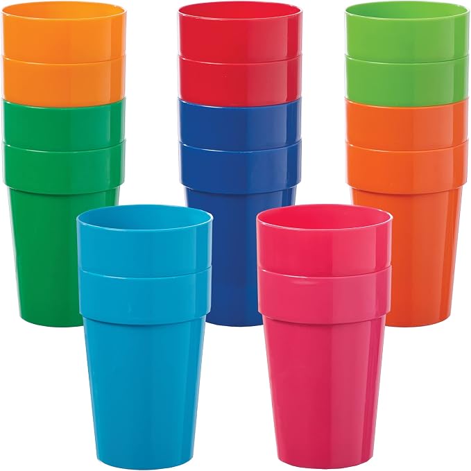 US Acrylic Spectrum Unbreakable Plastic 10 ounce Stackable Juice Tumblers in 8 - Image 8
