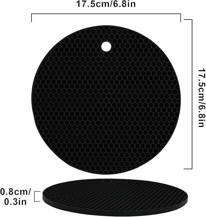 4 Pack Silicone Trivets for Hot Pots and Pans, Pot Holders Hot Pads, Non-Slip & - Image 8