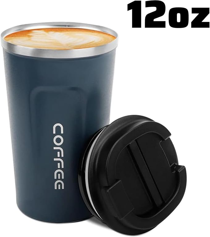 MOMSIV 12oz Travel Coffee Mug, Insulated Coffee Cup - Image 8