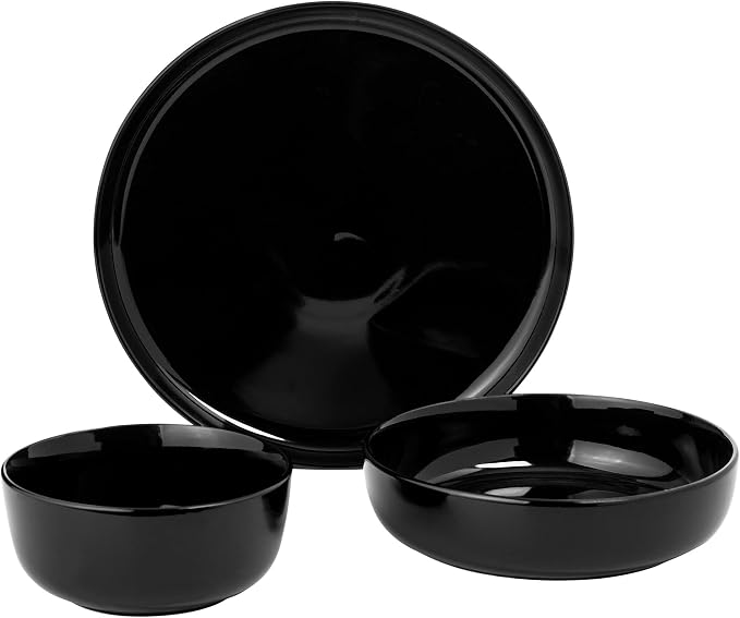 Gibson Home Oslo 12-Piece Porcelain Chip and Scratch Resistant Dinnerware Set - Image 6