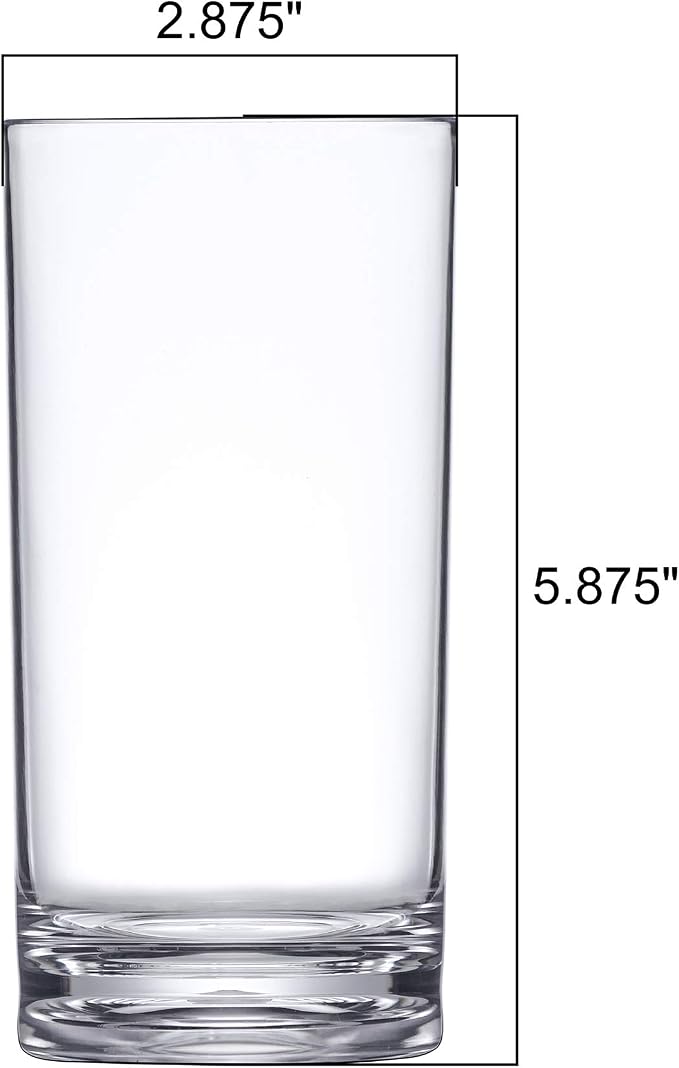 Amazing Abby - Probity - 16-Ounce Plastic Tumblers, Drinking Glasses, Reusable - Image 4