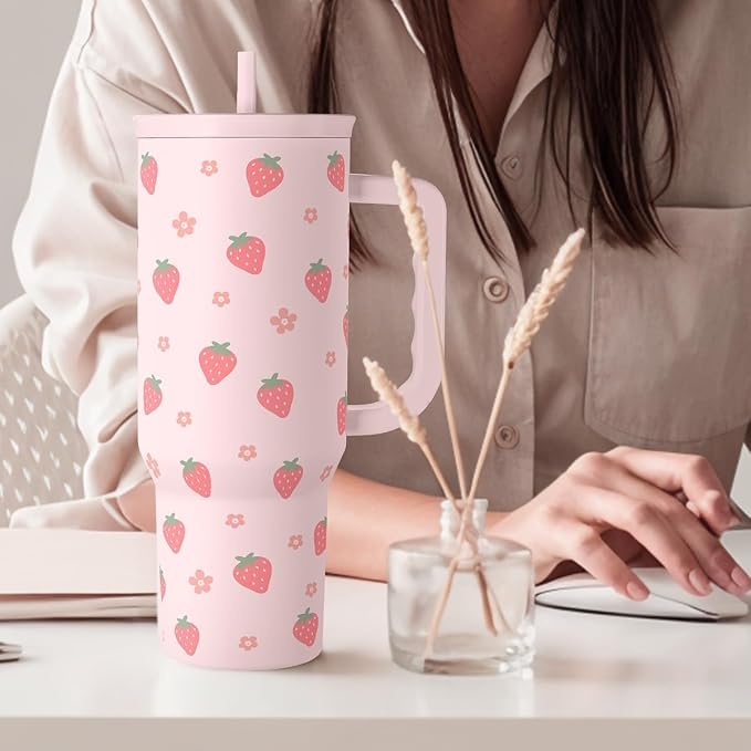 SANDJEST Strawberry Tumbler - Image 8