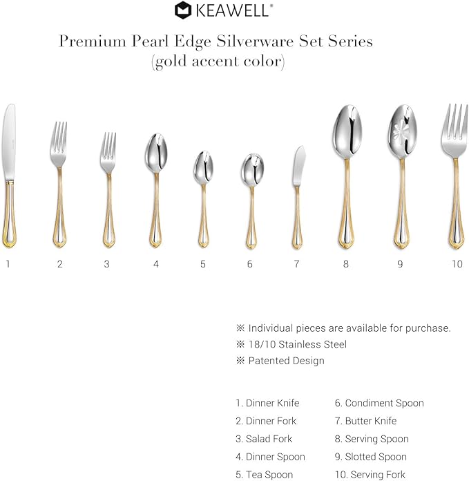 Premium Pearl Edge 4-Piece 6.9-Inch Butter Knife Set | 18/10 Stainless Steel - Image 8