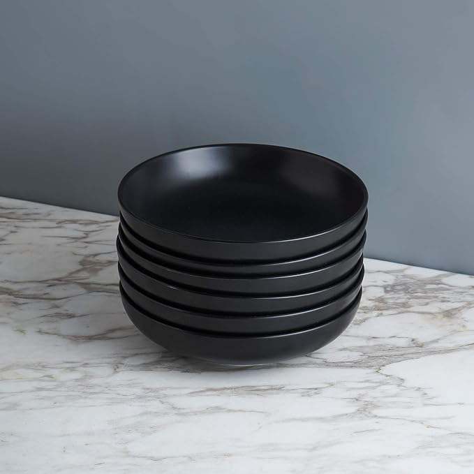 Selamica Ceramic 7.8 inch pasta bowls, 26 Ounce large serving porcelain salad - Image 7