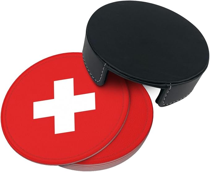 Swiss Flag Coasters for Drinks - Image 9