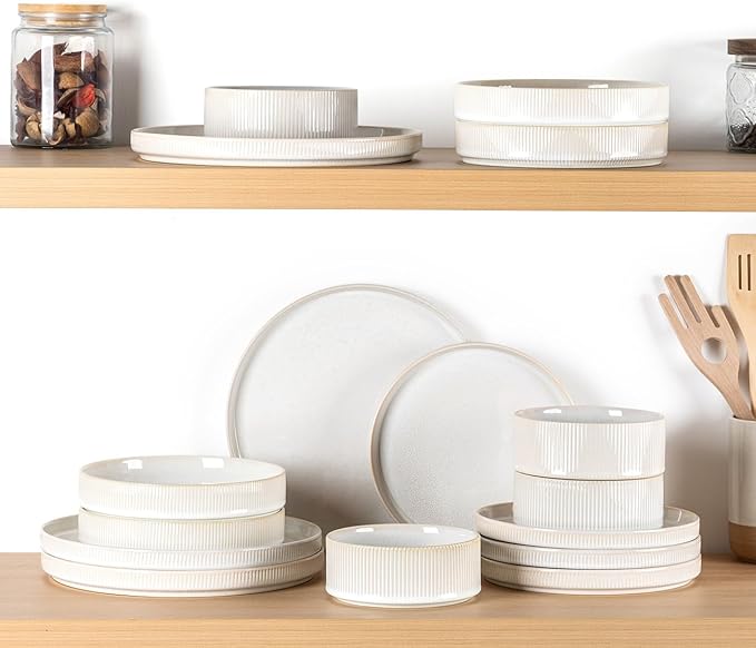 7.5" Ceramic Pasta Bowls Set of 4, Salad Bowls | Versatile Serving Bowls - Image 7