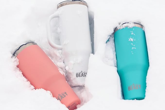 Beast 50 oz Tumbler with Handle Stainless Steel Vacuum Insulated Coffee Ice Cup - Image 8
