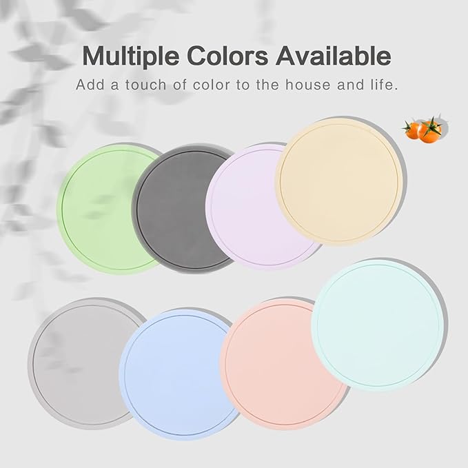 Azhou 6Pcs Drink Coaster with Holder, Non-Slip with Velvet Bottom, Thick Heavy - Image 6