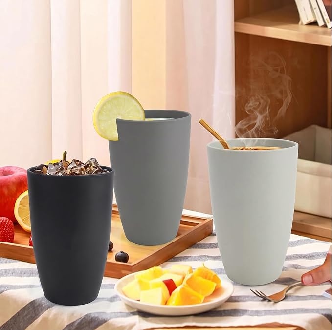 20 OZ Wheat Straw Cups Set of 6, Unbreakable Water Cup, Alternative to Plastic - Image 8