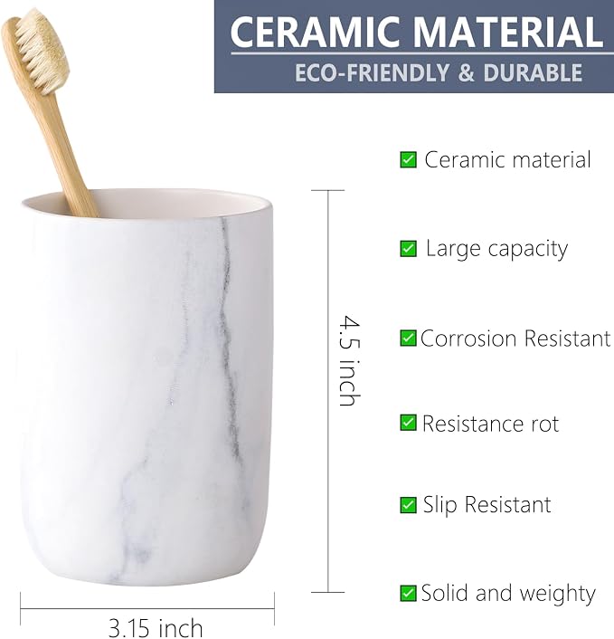 Marble Toothbrush Holders for Bathrooms - Image 8