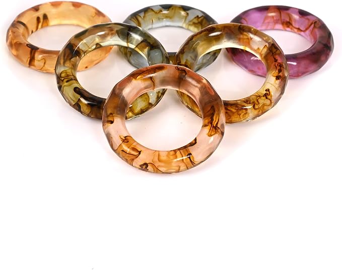 Resin Napkin Rings, Spring Color Epoxy Holders | Epoxy resin, glossy finish - Image 9