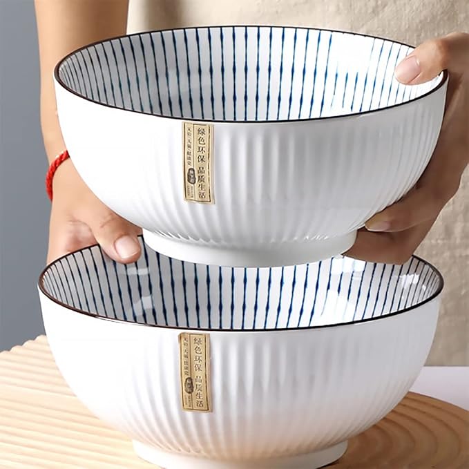 Houlu 60 oz Pho Bowls, Large Soup Bowl, Japanese Ramen Bowl Set, 8 inches Big - Image 5