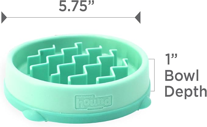 Outward Hound Fun Feeder Slo Bowl – Small 3/4-Cup Capacity, Slow Feeding - Image 7