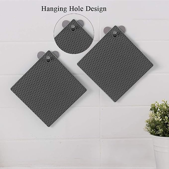 Silicone Trivets for Hot Pots and Pans, Heat Resistant Durable Flexible - Image 7