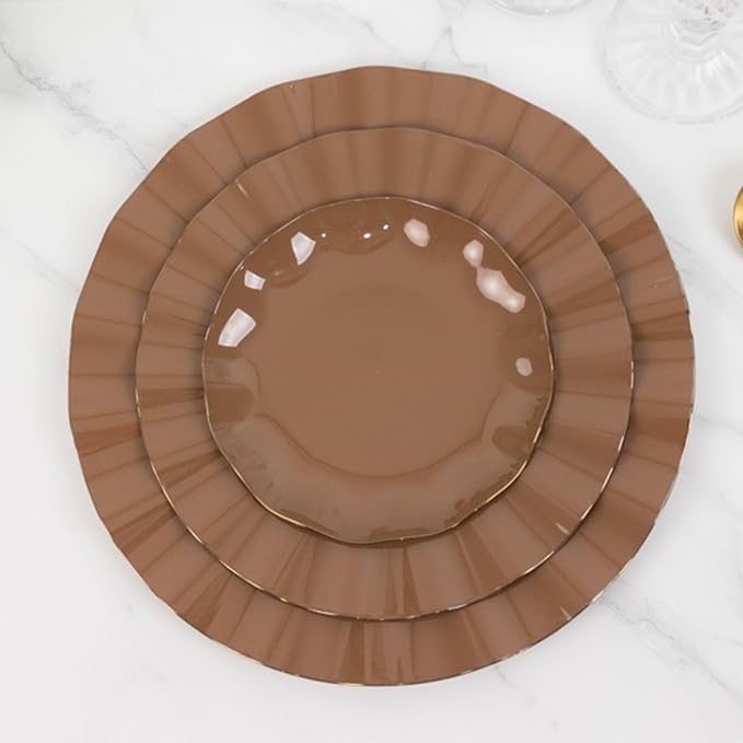 Efavormart 10 Pack Hard Plastic Dessert Plates - Image 9