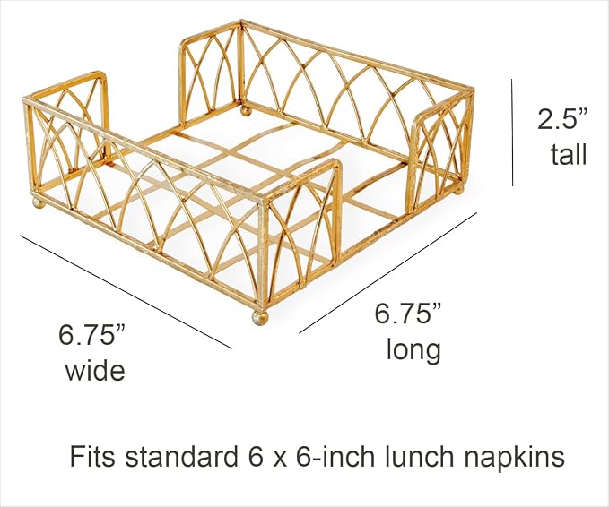Boston International Arch Design Lunch Napkin Holder Caddy - Image 4