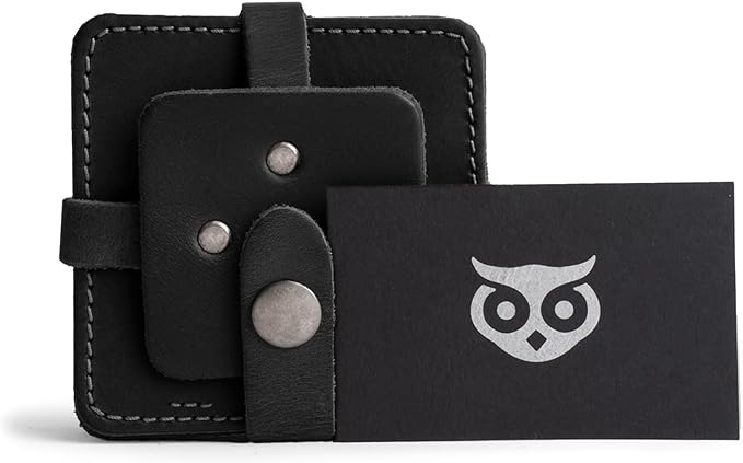 Hide & Drink Leather Coasters Set of 8, Premium Leather Table Protection - Image 5